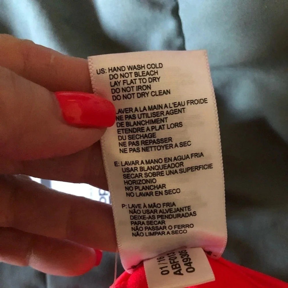 NWT Adidas Striped “Shock Red” bikini top - Picture 10 of 15